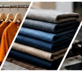 Folded textile fabrics